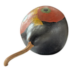 Vintage Folk Art Halloween Hand Painted Gourd - Jack O Lantern Face