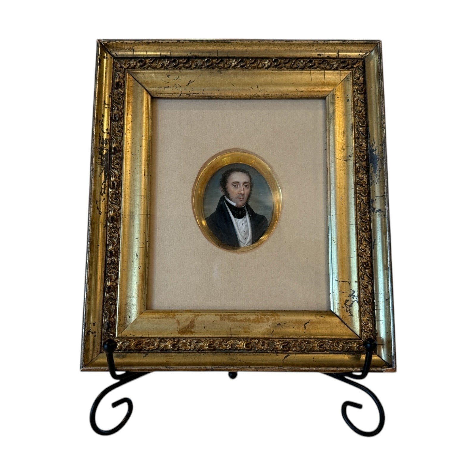 Antique Rare Miniature Portraits Thomas Birkey Family of Maryland (Set of 3)