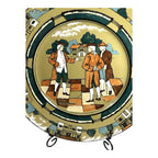 Antique Buffalo Pottery Deldare Ware Plate - Village Gossips Series