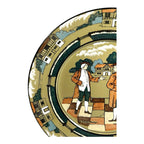 Antique Buffalo Pottery Deldare Ware Plate - Village Gossips Series
