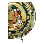 Antique Buffalo Pottery Deldare Ware Plate - Village Gossips Series