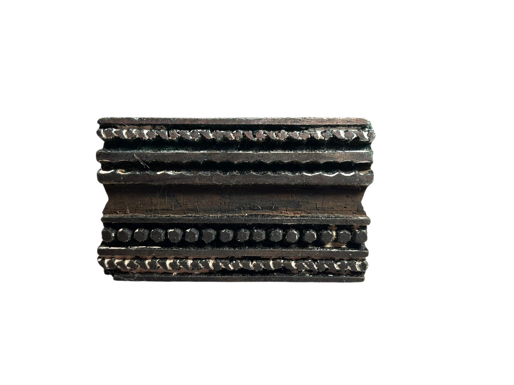 Antique Indian Hand Carved Wood Fabric Printing Block Stamps – Set of 4