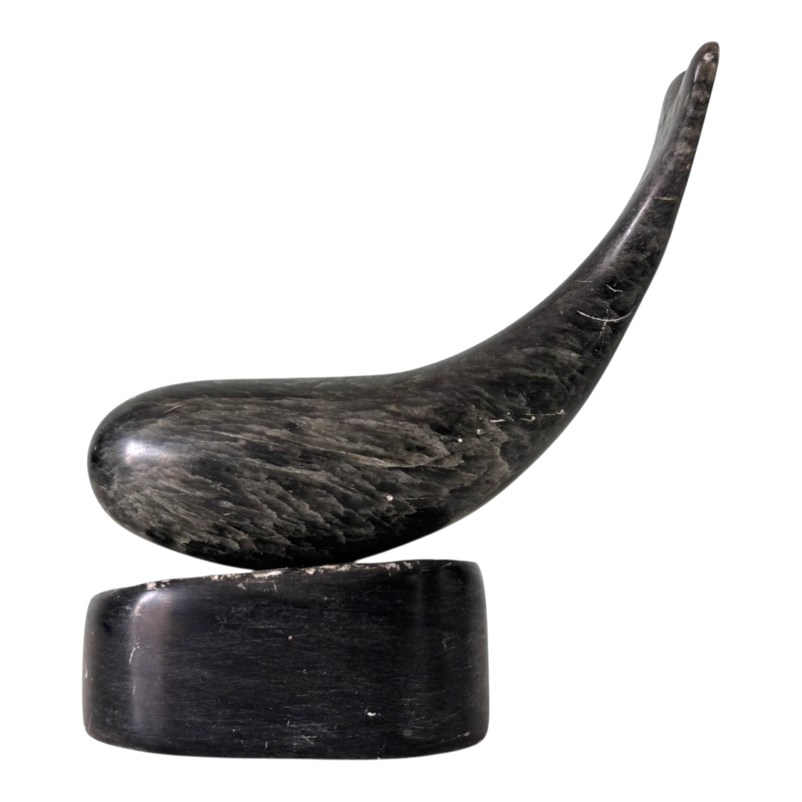 Vintage Canadian Soapstone Whale Sculpture Figurine – Signed Ross Parkinson