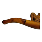 Antique Meerschaum Carved Chicken Pipe with Amber Mouthpiece (Original Case)
