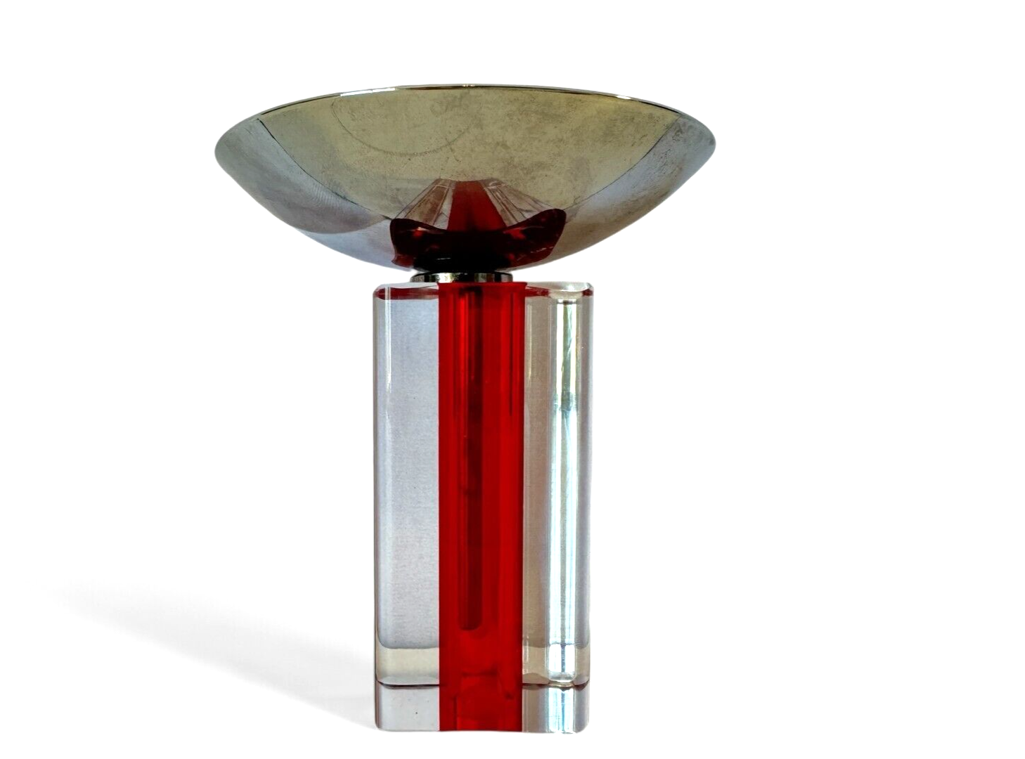 Vintage Murano Venini Candelboi Set of Three Glass Candle Holders