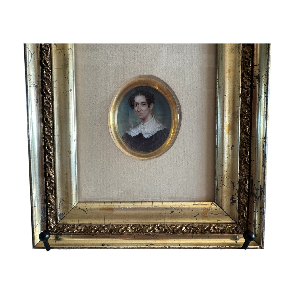 Antique Rare Miniature Portraits Thomas Birkey Family of Maryland (Set of 3)
