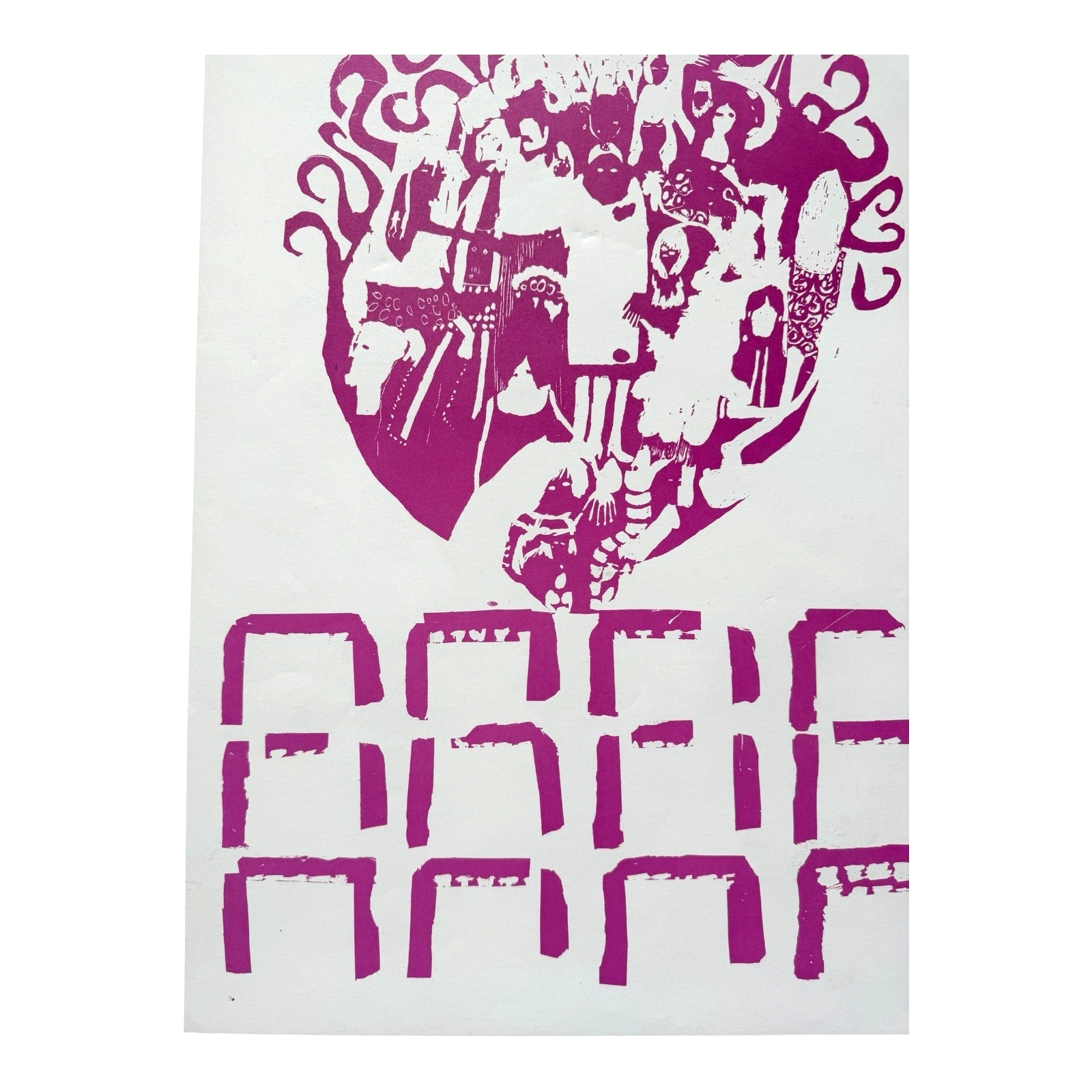 Mari Tepper 1967 Haight Ashbury Calendar Psychedelic Poster Artist's Proof