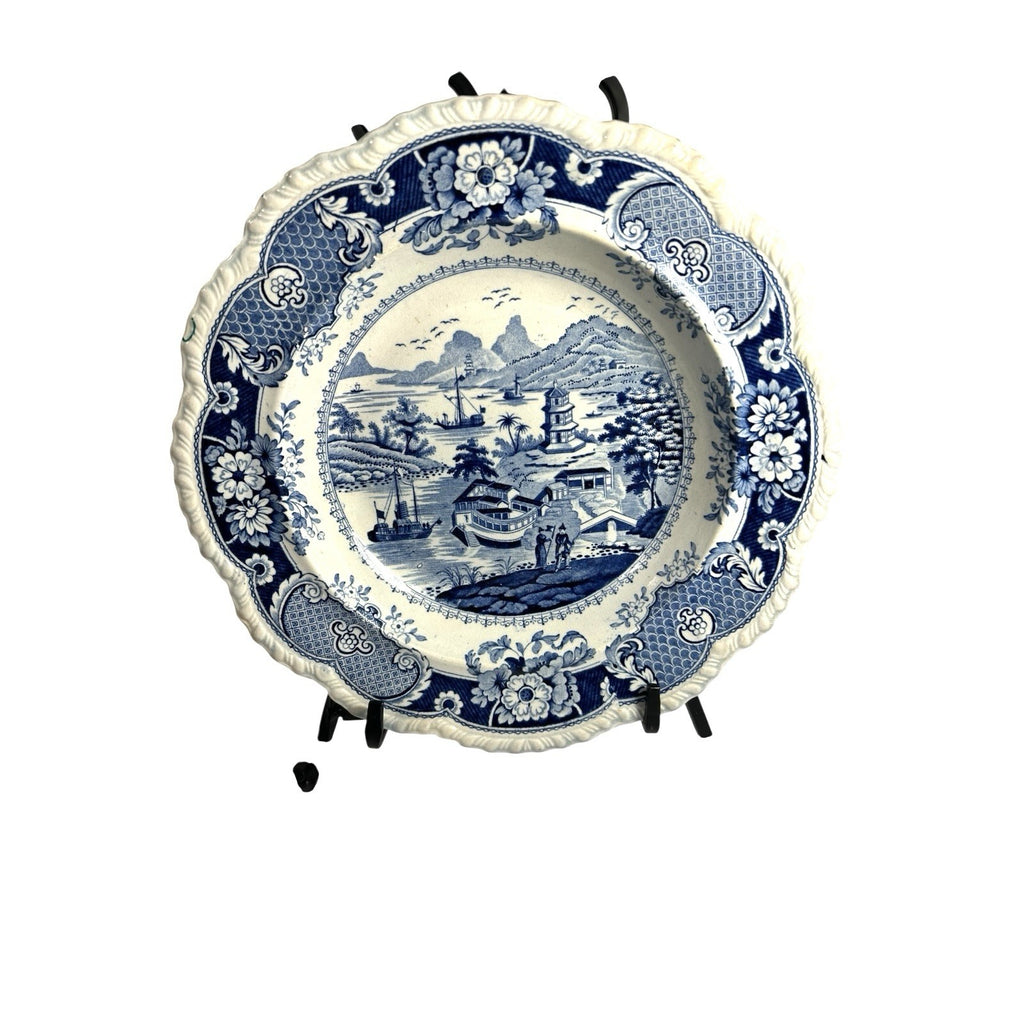 Antique Staffordshire Transferware - India Temple Bowl by Ridgeway