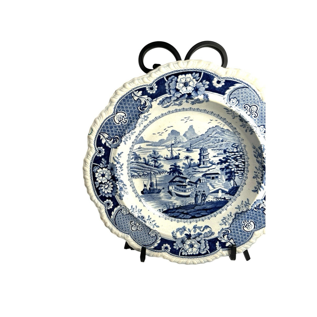 Antique Staffordshire Transferware - India Temple Bowl by Ridgeway