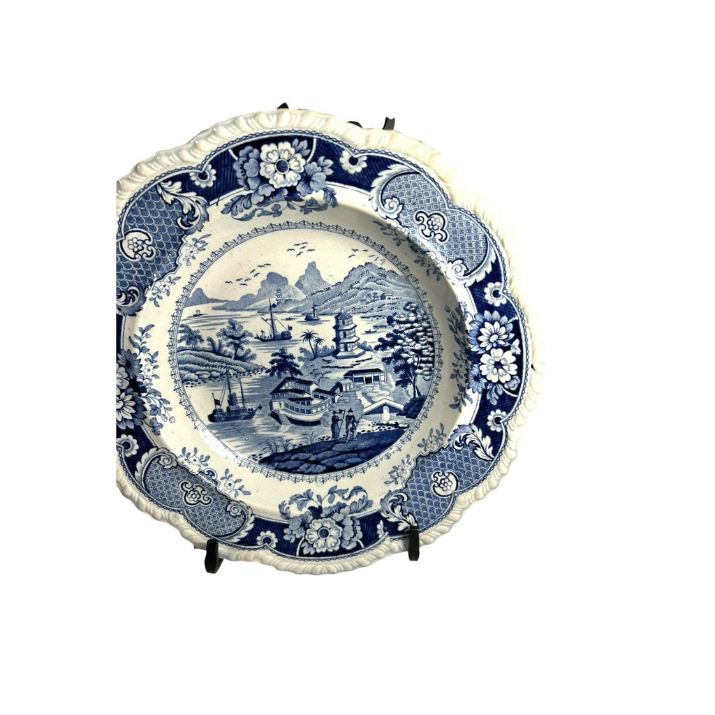 Antique Staffordshire Transferware - India Temple Bowl by Ridgeway