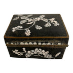 Antique Chinese Cloisonne Hinged Trinket Jewelry Box
