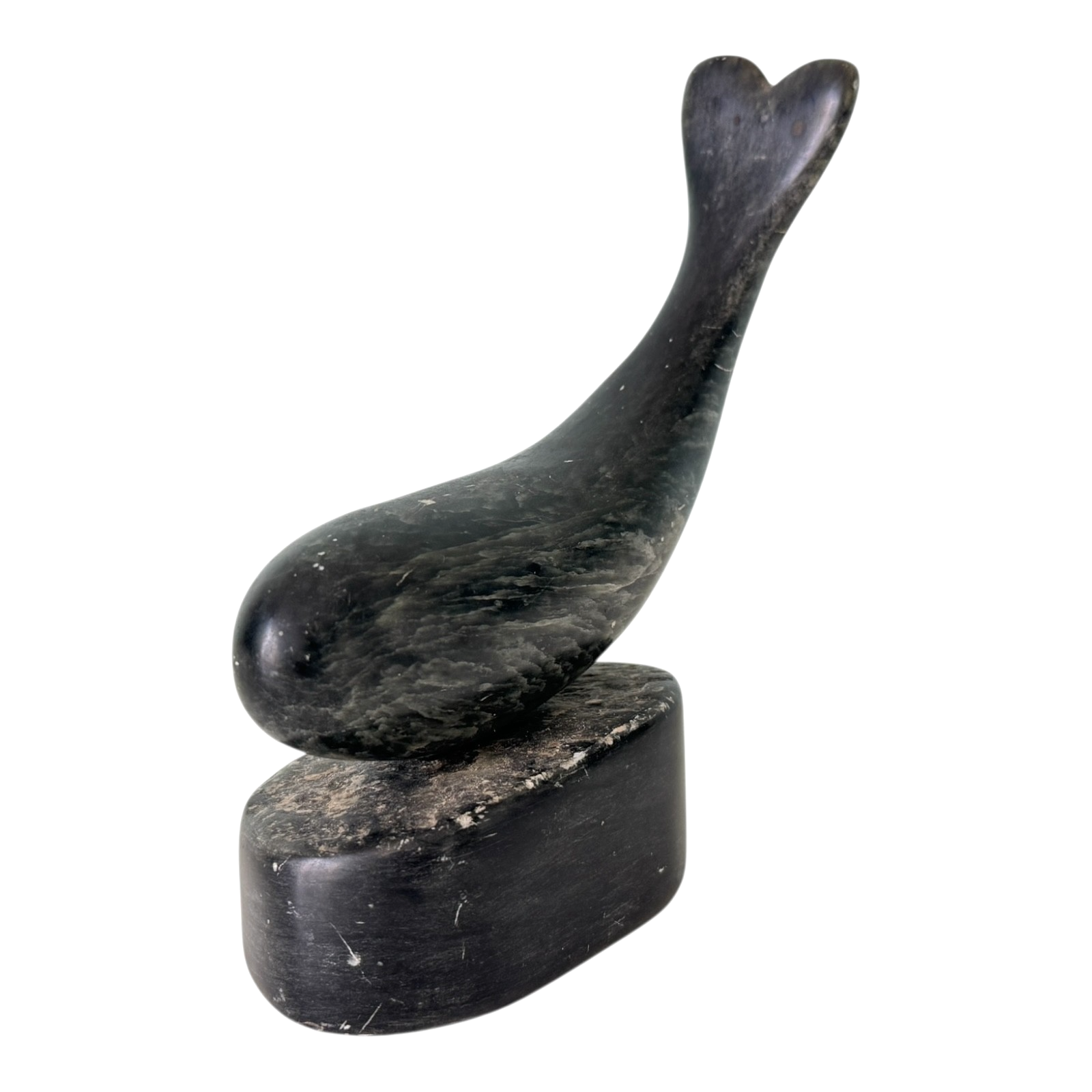 Vintage Canadian Soapstone Whale Sculpture Figurine – Signed Ross Parkinson