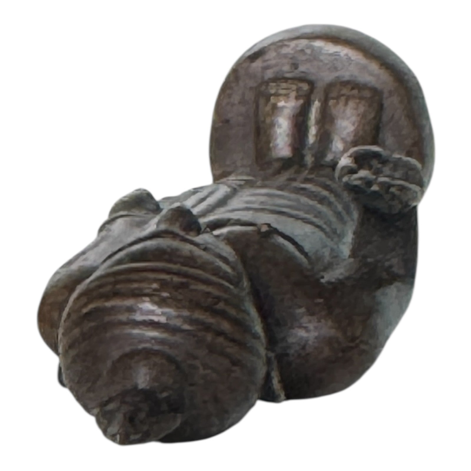 Antique Asian Bronze Standing Buddha Figure Sculpture
