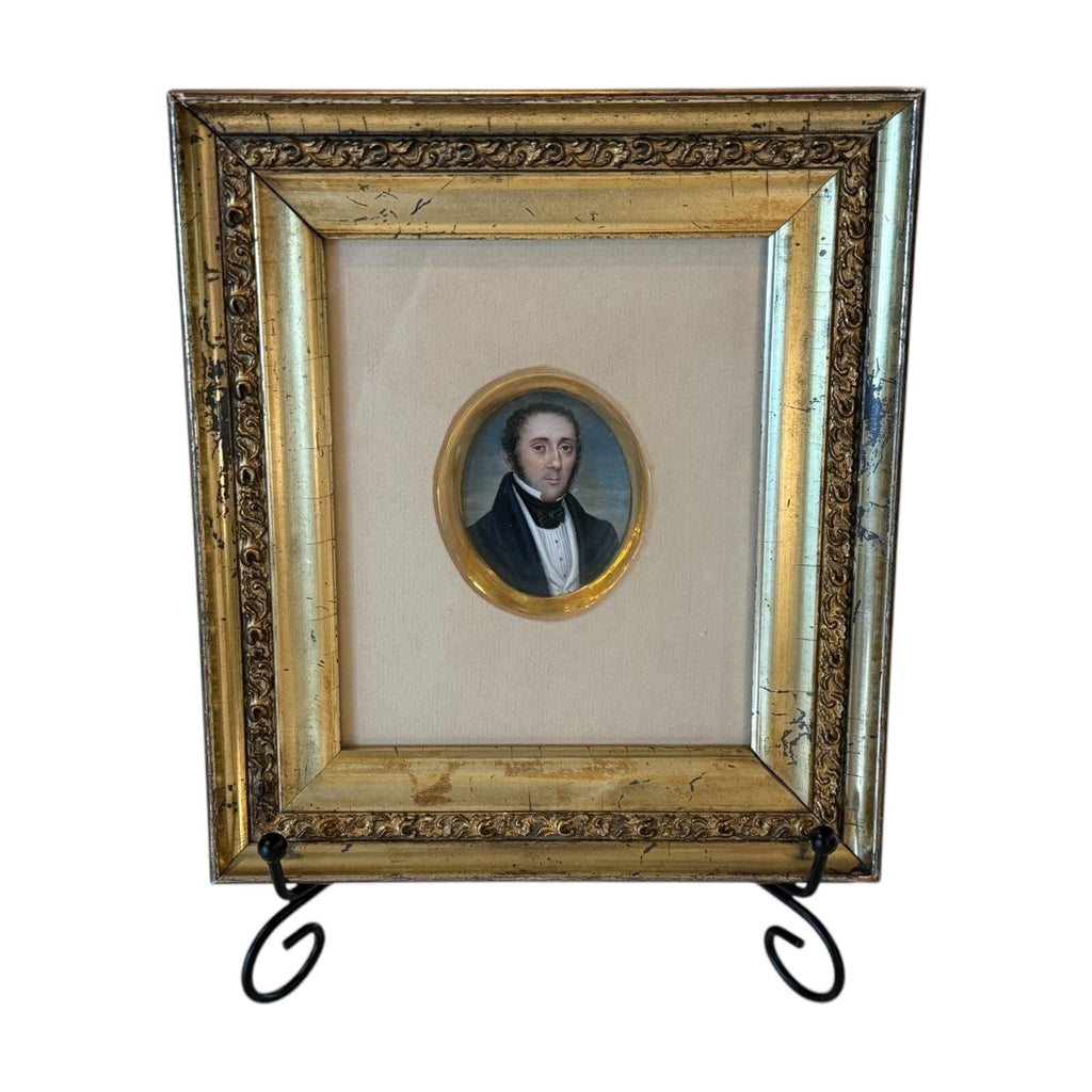 Antique Rare Miniature Portraits Thomas Birkey Family of Maryland (Set of 3)