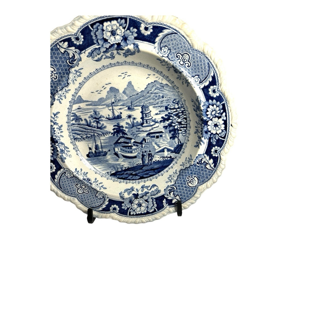 Antique Staffordshire Transferware - India Temple Bowl by Ridgeway
