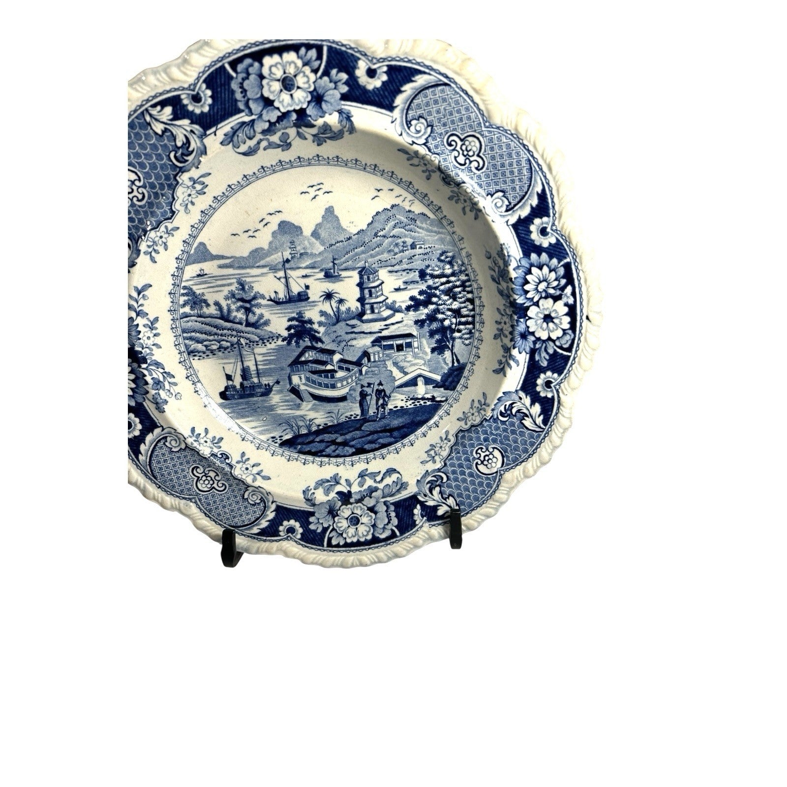 Antique Staffordshire Transferware - India Temple Bowl by Ridgeway