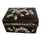 Antique Chinese Cloisonne Hinged Trinket Jewelry Box