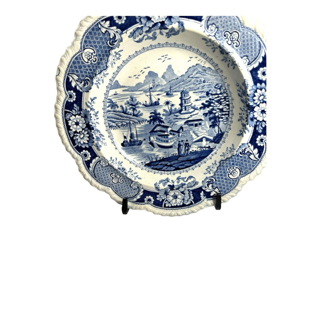 Antique Staffordshire Transferware - India Temple Bowl by Ridgeway