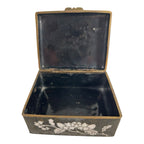 Antique Chinese Cloisonne Hinged Trinket Jewelry Box