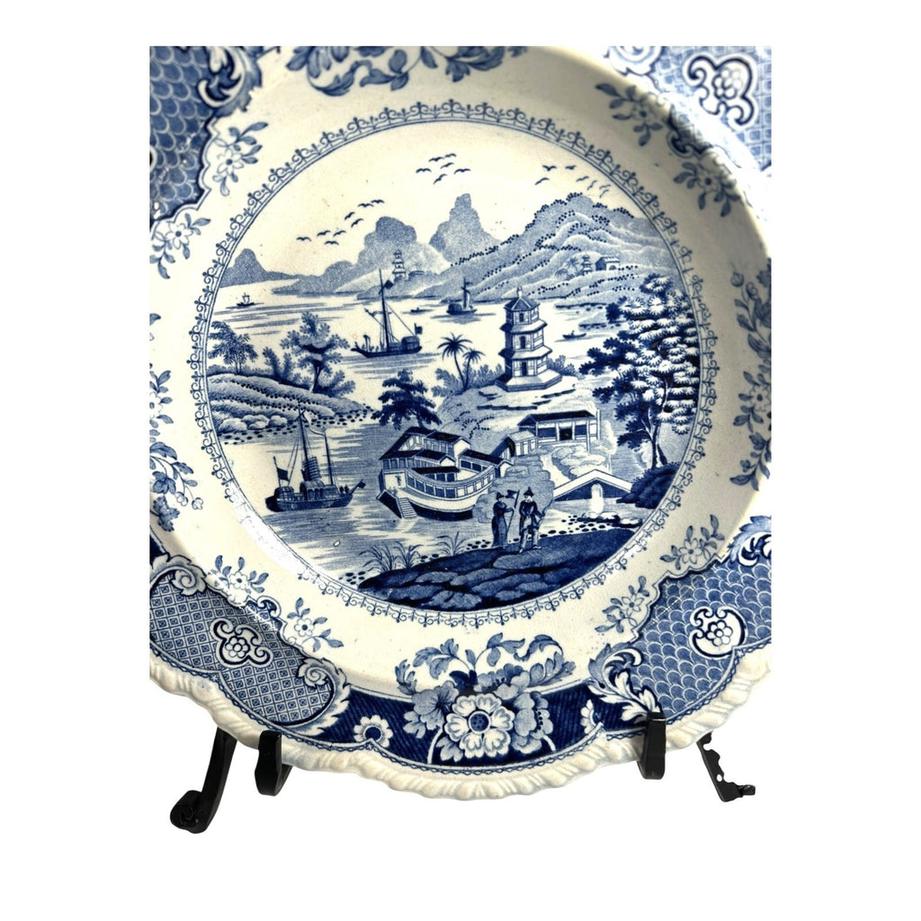 Antique Staffordshire Transferware - India Temple Bowl by Ridgeway