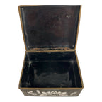 Antique Chinese Cloisonne Hinged Trinket Jewelry Box