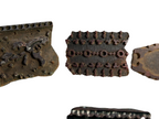 Antique Indian Hand Carved Wood Fabric Printing Block Stamps – Set of 4