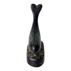 Vintage Canadian Soapstone Whale Sculpture Figurine – Signed Ross Parkinson