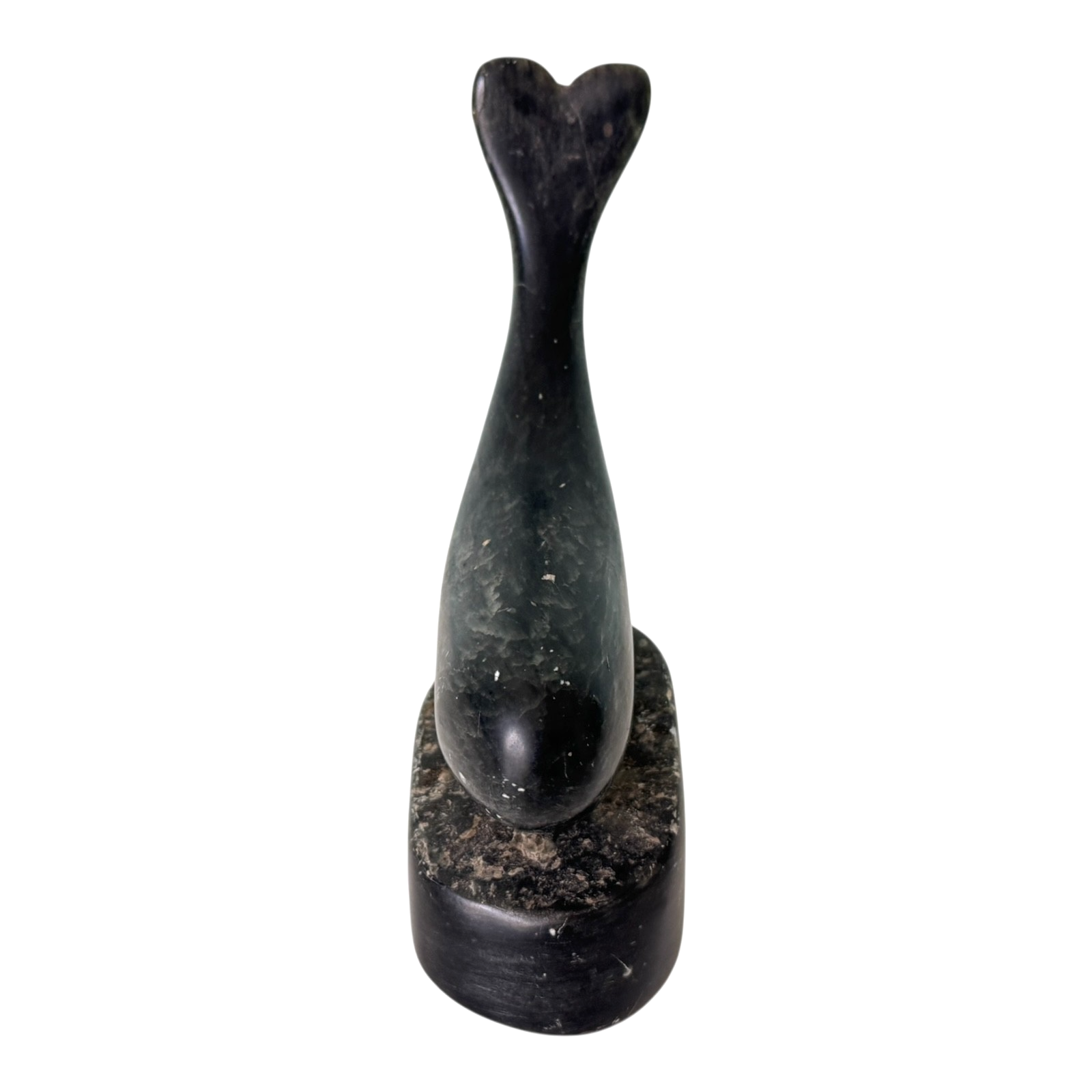 Vintage Canadian Soapstone Whale Sculpture Figurine – Signed Ross Parkinson
