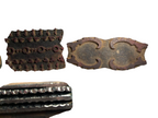 Antique Indian Hand Carved Wood Fabric Printing Block Stamps – Set of 4