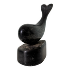 Vintage Canadian Soapstone Whale Sculpture Figurine – Signed Ross Parkinson