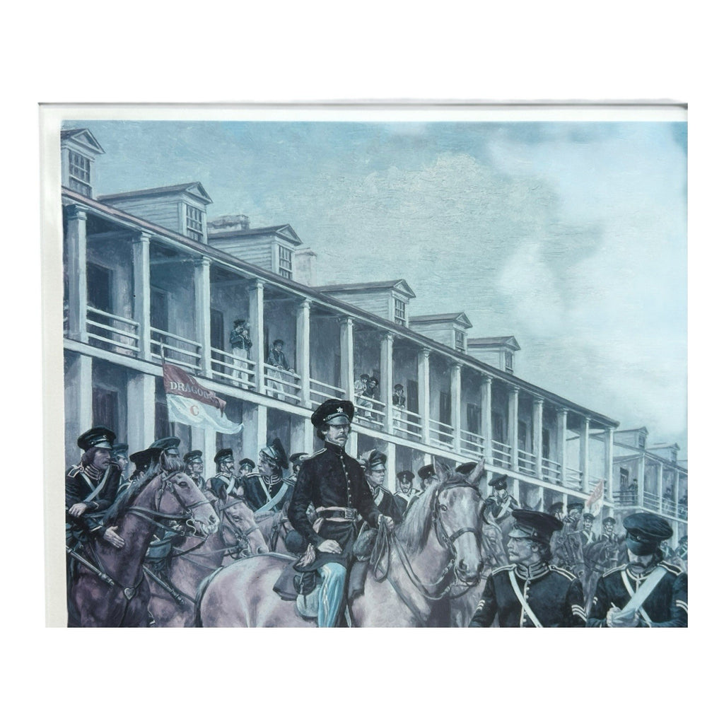 Vintage Civil War Print Army of the West, Framed (Signed Don Stivers)