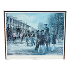 Vintage Civil War Print Army of the West, Framed (Signed Don Stivers)