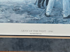 Vintage Civil War Print Army of the West, Framed (Signed Don Stivers)