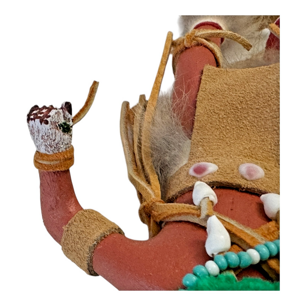 Vintage Hand Carved Native American Hopi Deer Kachina (Signed, M Nelson)