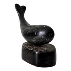 Vintage Canadian Soapstone Whale Sculpture Figurine – Signed Ross Parkinson