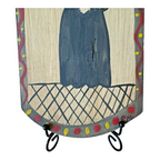 Vintage New Mexican Religious Folk Art Retablo Wall Hanging (Richard Montoya)