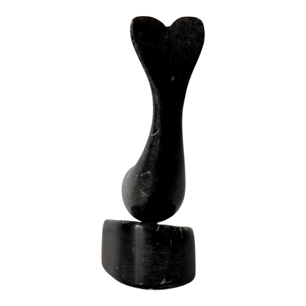Vintage Canadian Soapstone Whale Sculpture Figurine – Signed Ross Parkinson