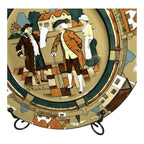 Antique Buffalo Pottery Plate Deldare Ware - Ye Town Crier Series