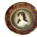 Antique Royal Vienna Amicitia Portrait Plate Beehive Mark