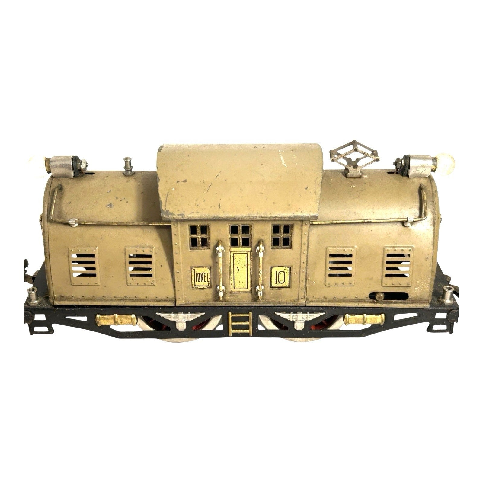 Anitque Pre War Lionel 10 Standard Gauge Locomotive Observation Car Pullman Car