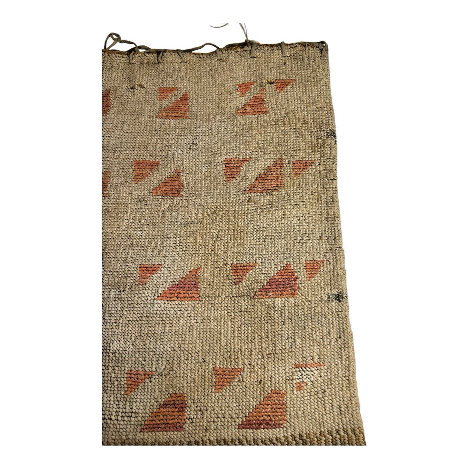 Antique Native American Nez Perce Corn Husk Woven Flat Bag