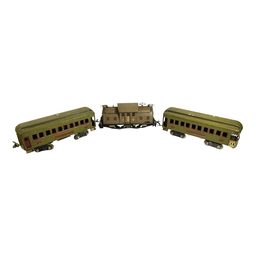 Anitque Pre War Lionel 10 Standard Gauge Locomotive Observation Car Pullman Car