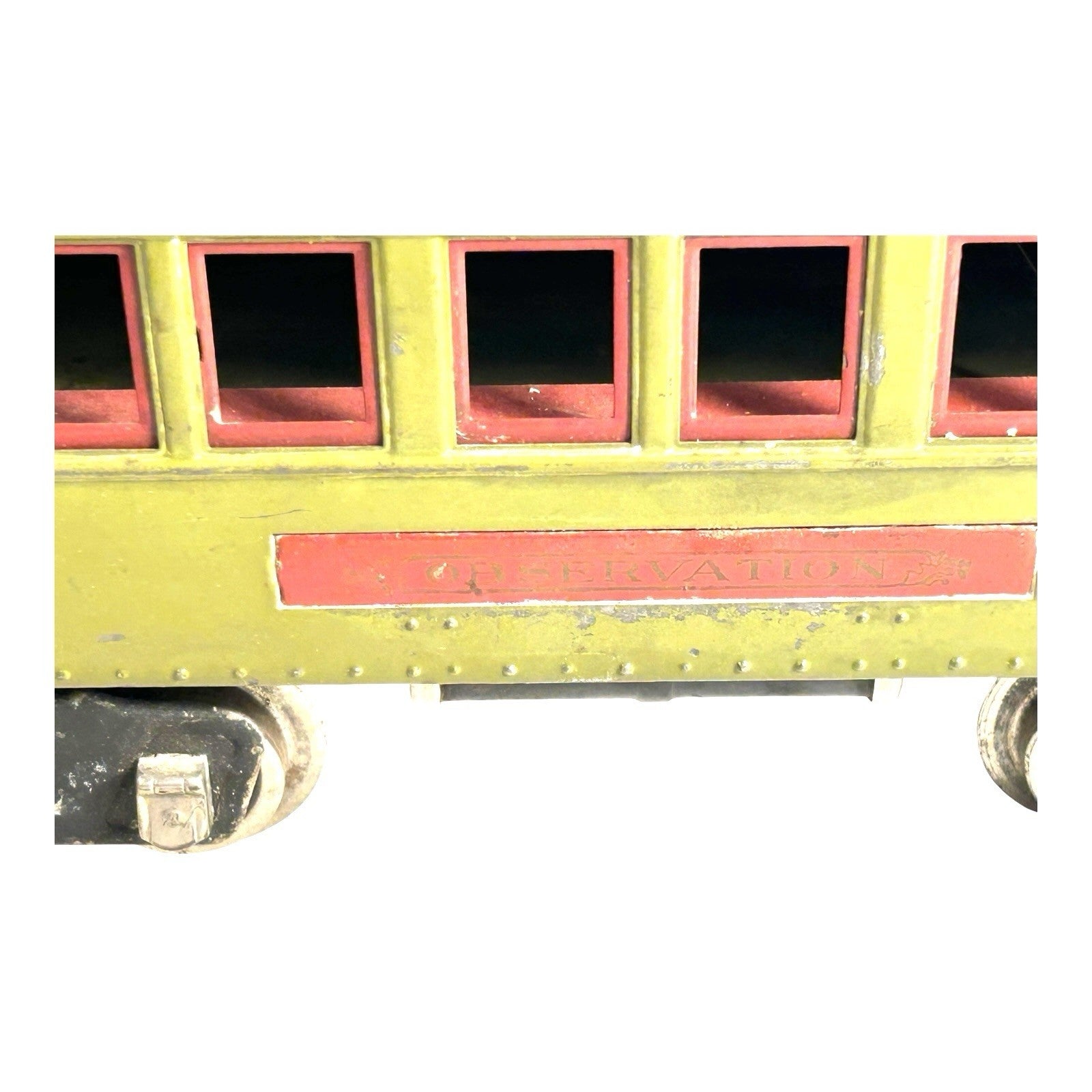 Anitque Pre War Lionel 10 Standard Gauge Locomotive Observation Car Pullman Car