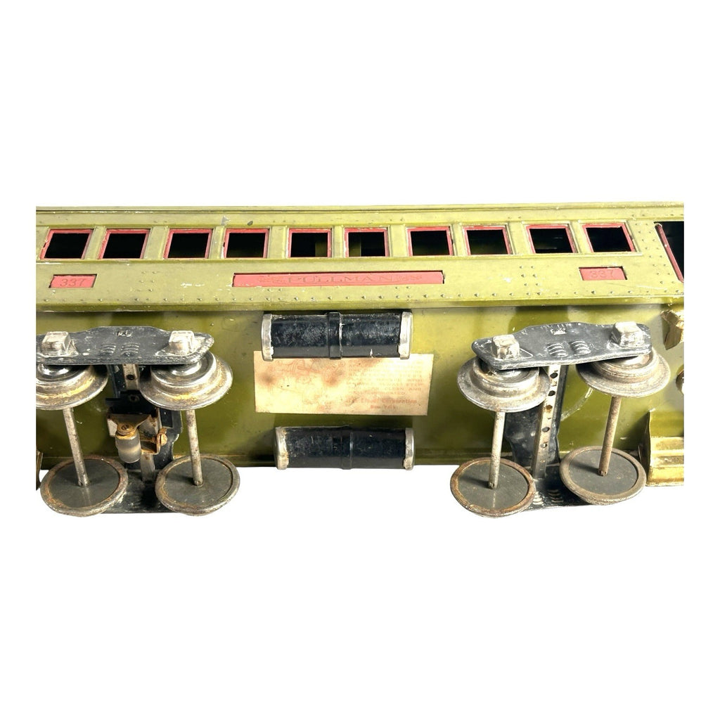 Anitque Pre War Lionel 10 Standard Gauge Locomotive Observation Car Pullman Car
