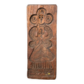 Antique Folk Art Hand Carved Wooden Speculaas Gingerbread Cookie Mold of a Woman