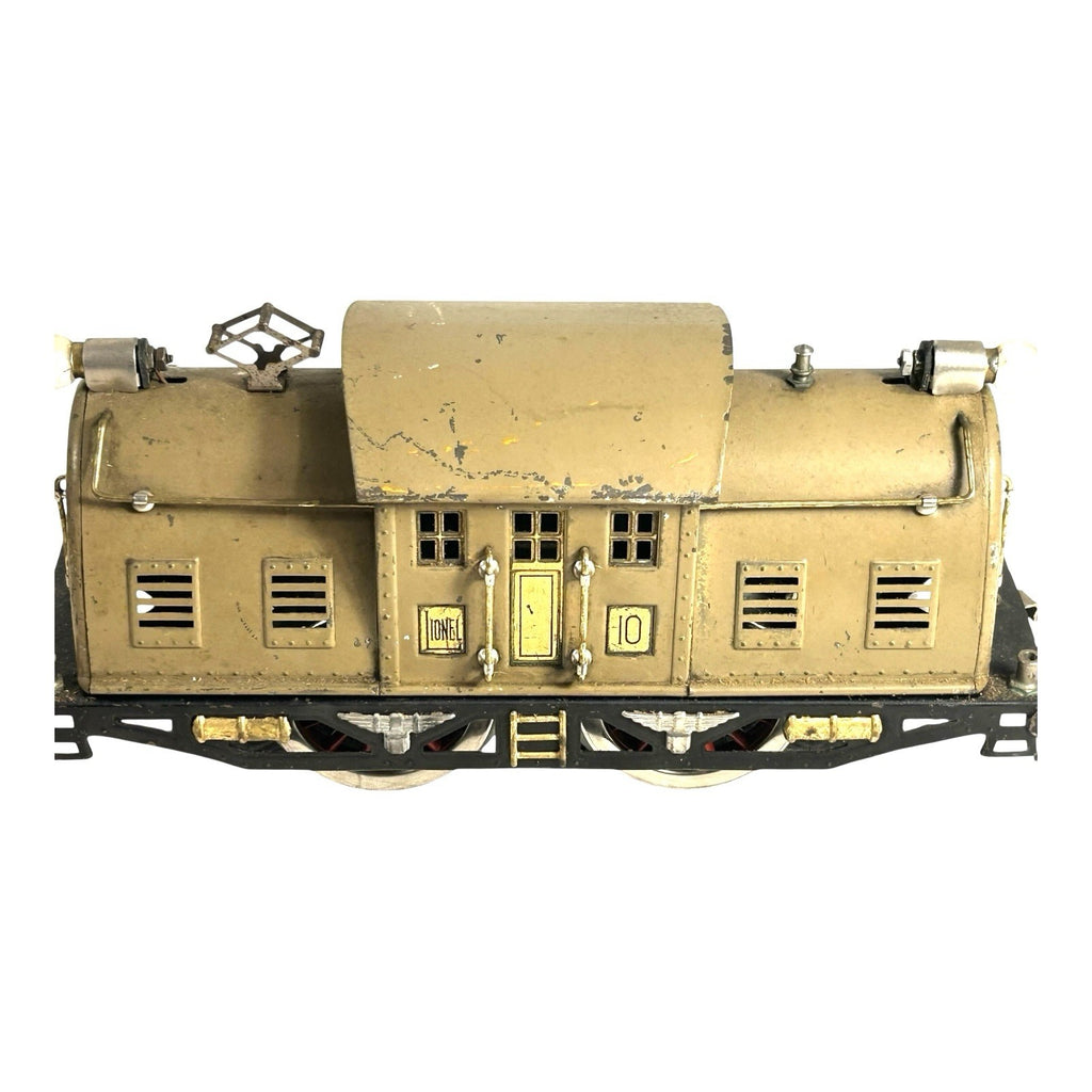 Anitque Pre War Lionel 10 Standard Gauge Locomotive Observation Car Pullman Car