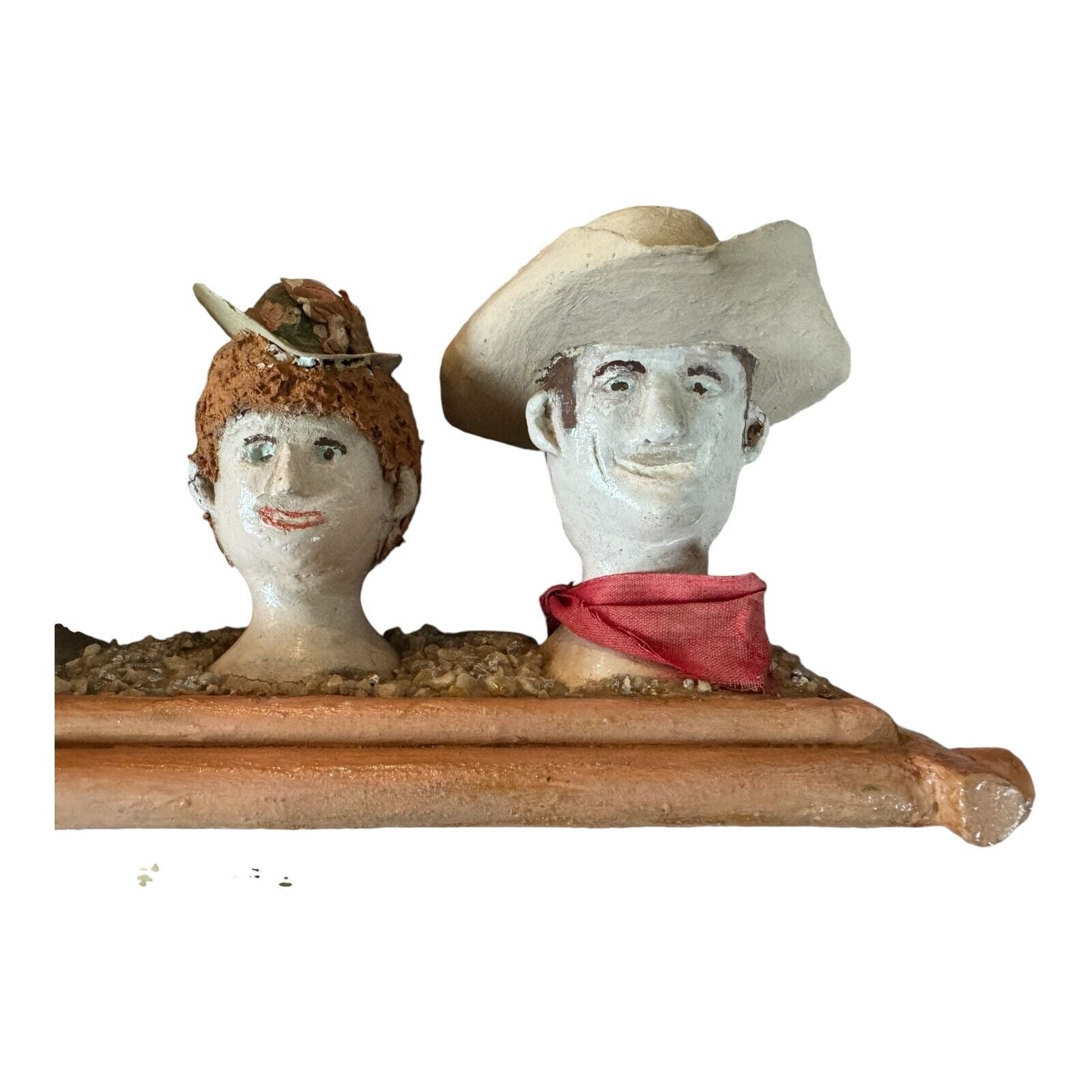 Vintage Gunsmoke Characters Hanging Shelf (Western Americana Decor)