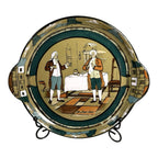 Antique Buffalo Pottery Deldare Ware Cake Plate - Ye Lion Inn Series