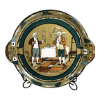Antique Buffalo Pottery Deldare Ware Cake Plate - Ye Lion Inn Series