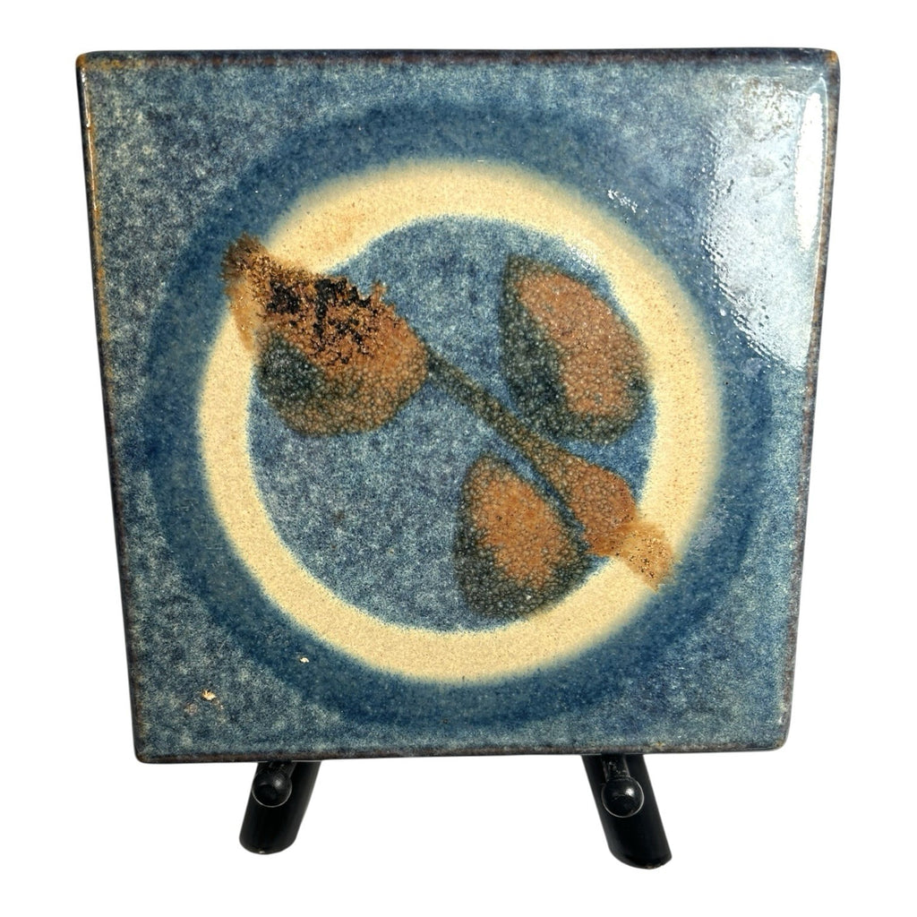 Vintage Set of 3  Mid Century Potter Michael Cohen Pottery Tiles